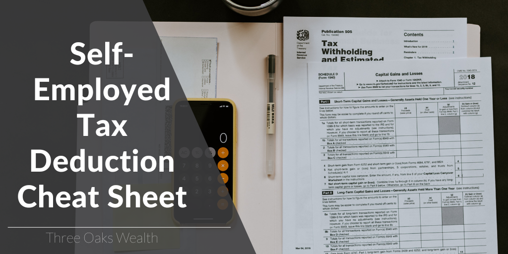 Self-Employed Tax Deduction Cheat Sheet