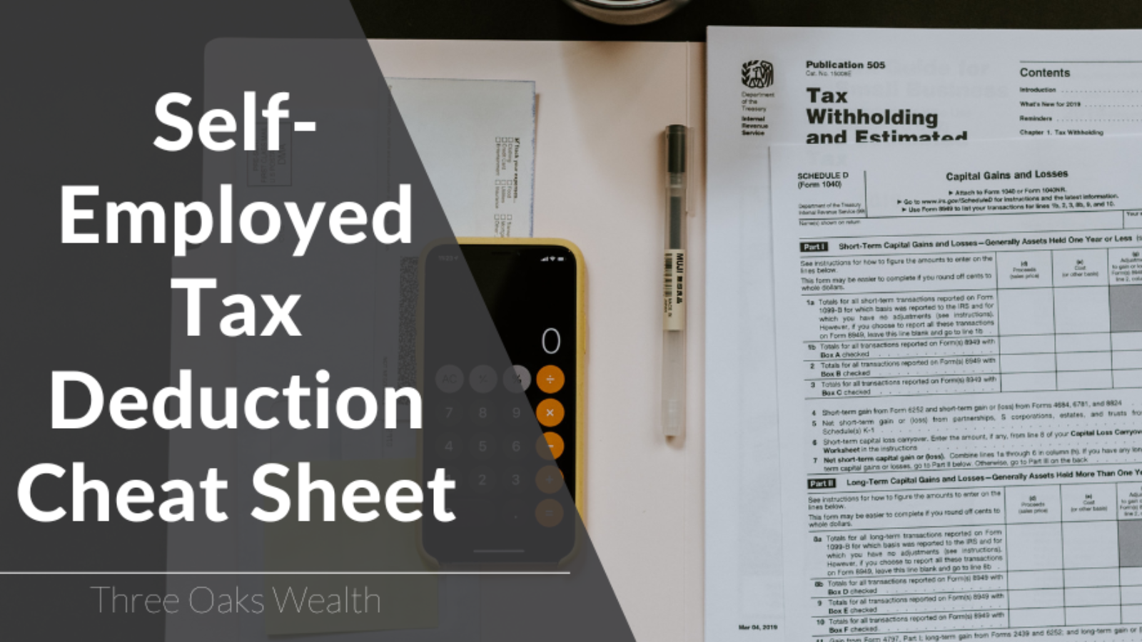 Self-Employed Tax Deduction Cheat Sheet main image