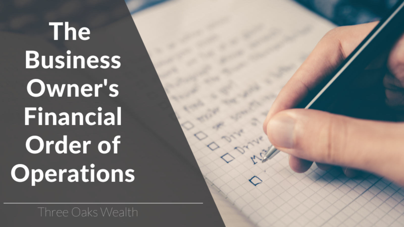 The Business Owner’s Financial Order of Operations main image